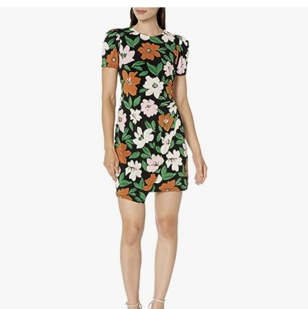 Donna Morgan Women's Easy Faux Wrap Dress‎ Event Party Date Desk Size 8 NWT